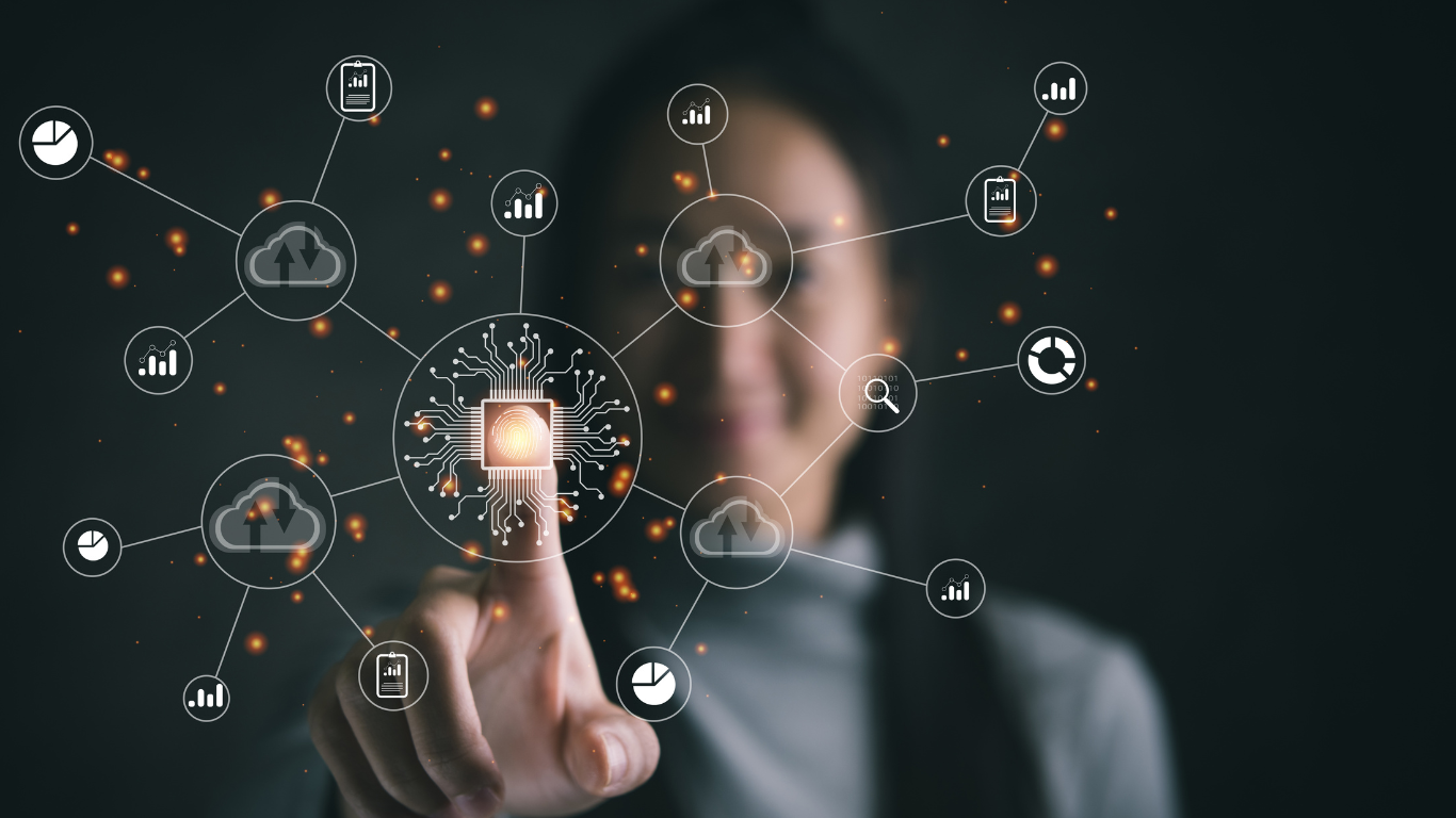 Abstract image symbolising digital transformation