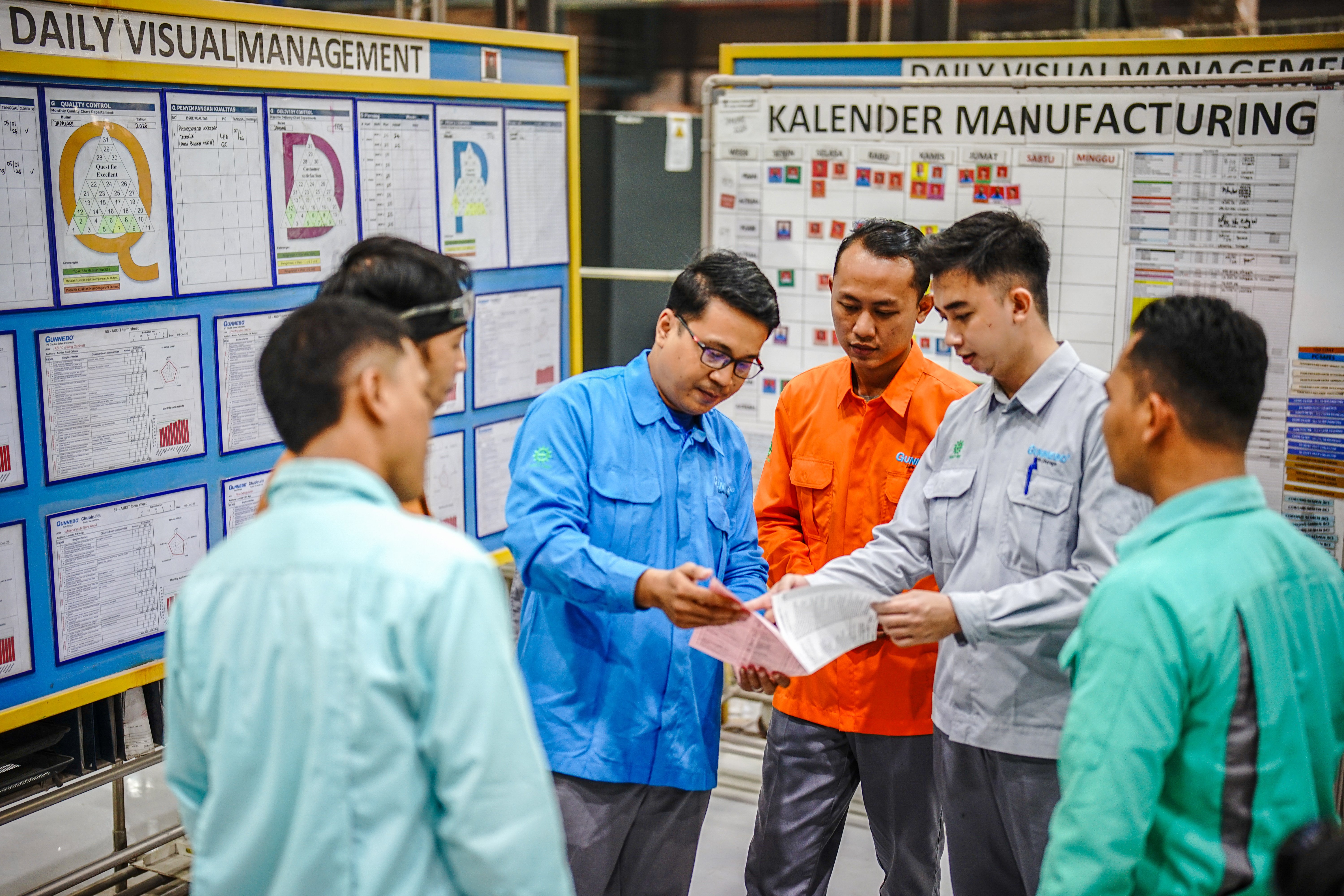 people reviewing plans