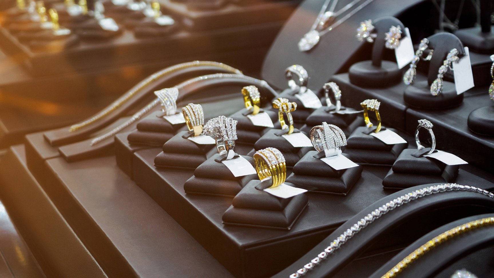 Close-up of a luxury shop