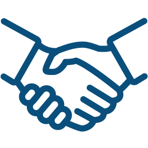Icon holding hands